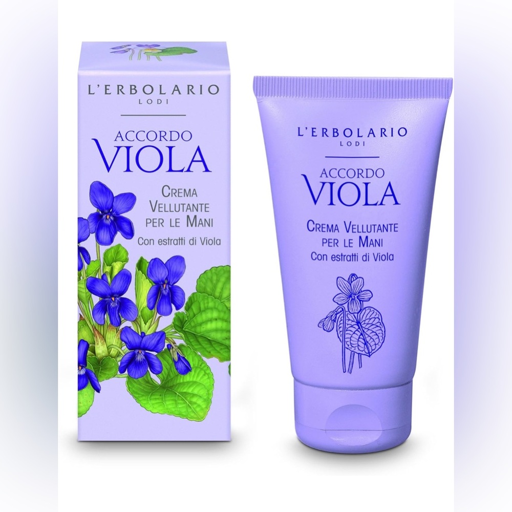 L'Erbolario Crema Vellutante per le mani ACCORDO VIOLA 75ml profumata protettiva